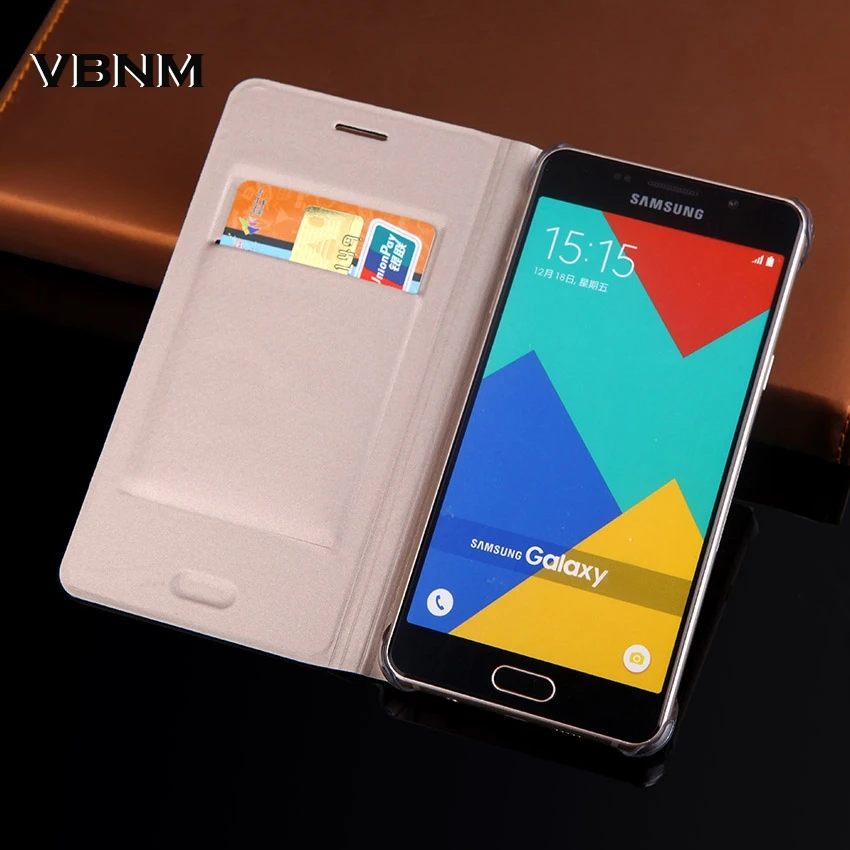 

Slim Shell Flip Cover Wallet Leather Case A310 A310F With Card Holder Phone Bag coque Holster case For Samsung Galaxy A3 2016