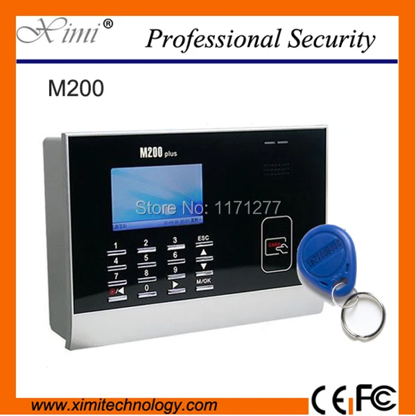 

Free shipping card time attendance machine record TCP / IP communication ID card reader M200 smart card time recorder clock