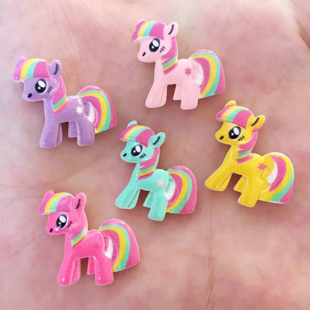 

New 20PCS Hand painted resin cute Horse Flatback stone Scrapbook Wedding Embellishment DIY crafts Saccessories SW09*2