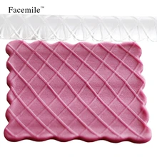 Алмазная решетка Скалка с тиснением кекс украшения инструменты скалка для помадки для украшения для кексов цвет прозрачный 53-05