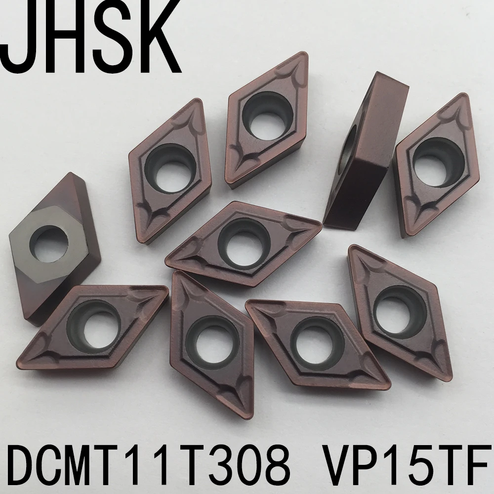 

10pcs DCMT11T308 DCMT32.52 VP15TF Carbide Insert Lot Blade Cutter Lathe Blade Purple Carbide Durable Quality blade CNC tools