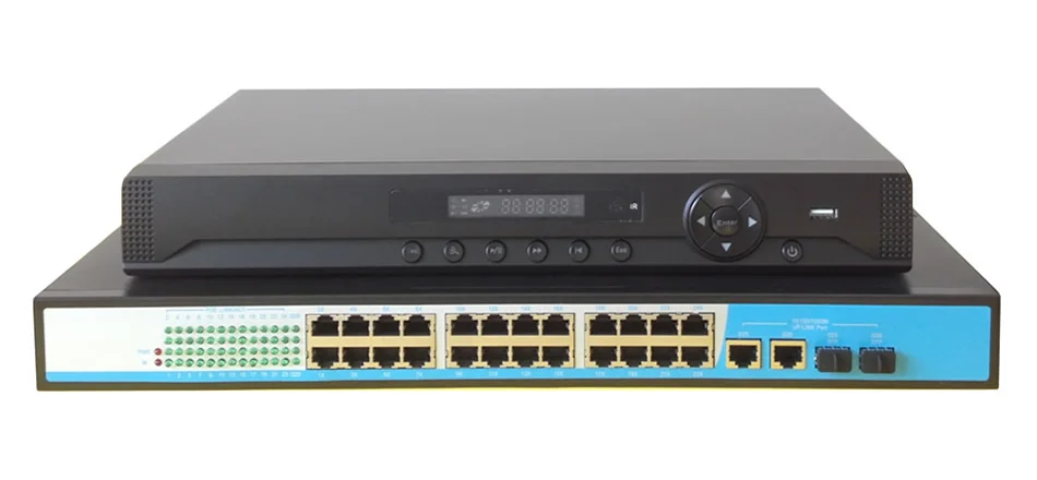 24ch poe security kit with voice audio display 4TB hard disk NVR kit K24N82P54I2X-AD4T 8-3