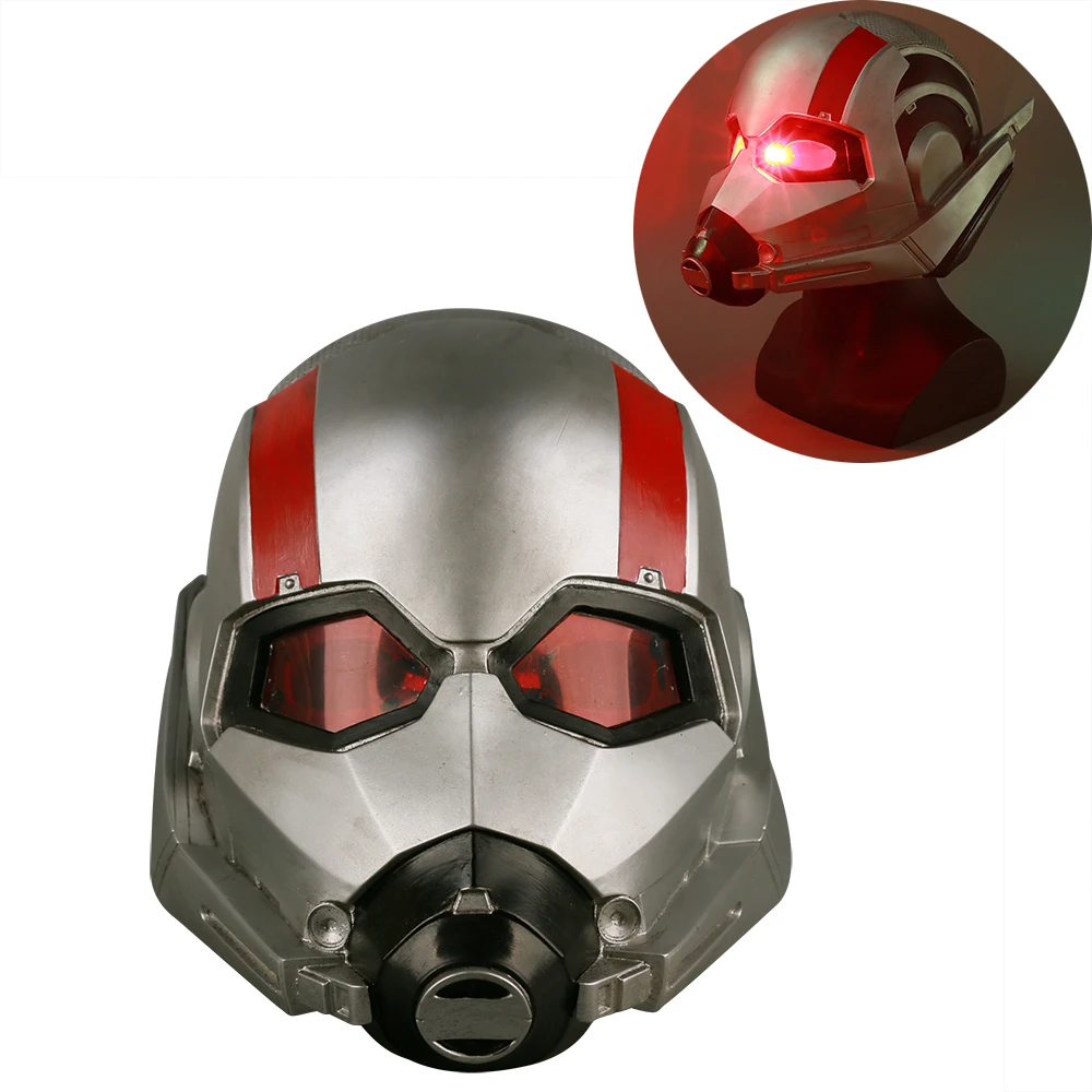 

Marvel Movie Ant-Man and The Wasp LED Helmet Ant-man Mask Cosplay Scott LED Helmet Mask Props Halloween Party Prop