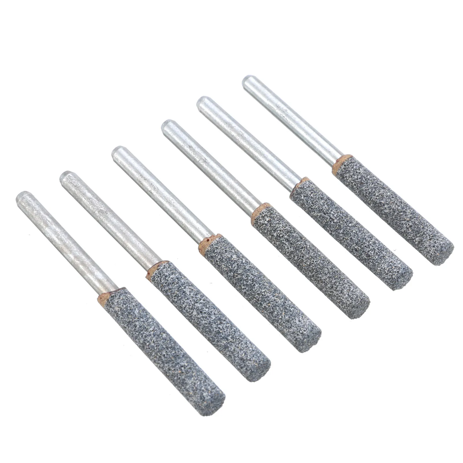 6pcs 3/16" 4.8mm Diamond Chainsaw Sharpener Burr Stone File for Chain Saw Sharpening Electric Grinder Parts
