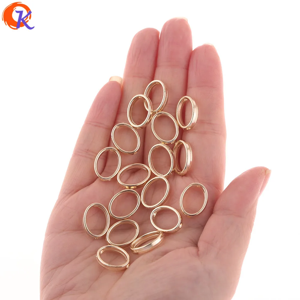 

Cordial Design 12*15MM 1000Pcs Jewelry Accessories/Acrylic Beads/Gold UV Plating/Oval Shape/DIY Beads/Hand Made/Earring Findings
