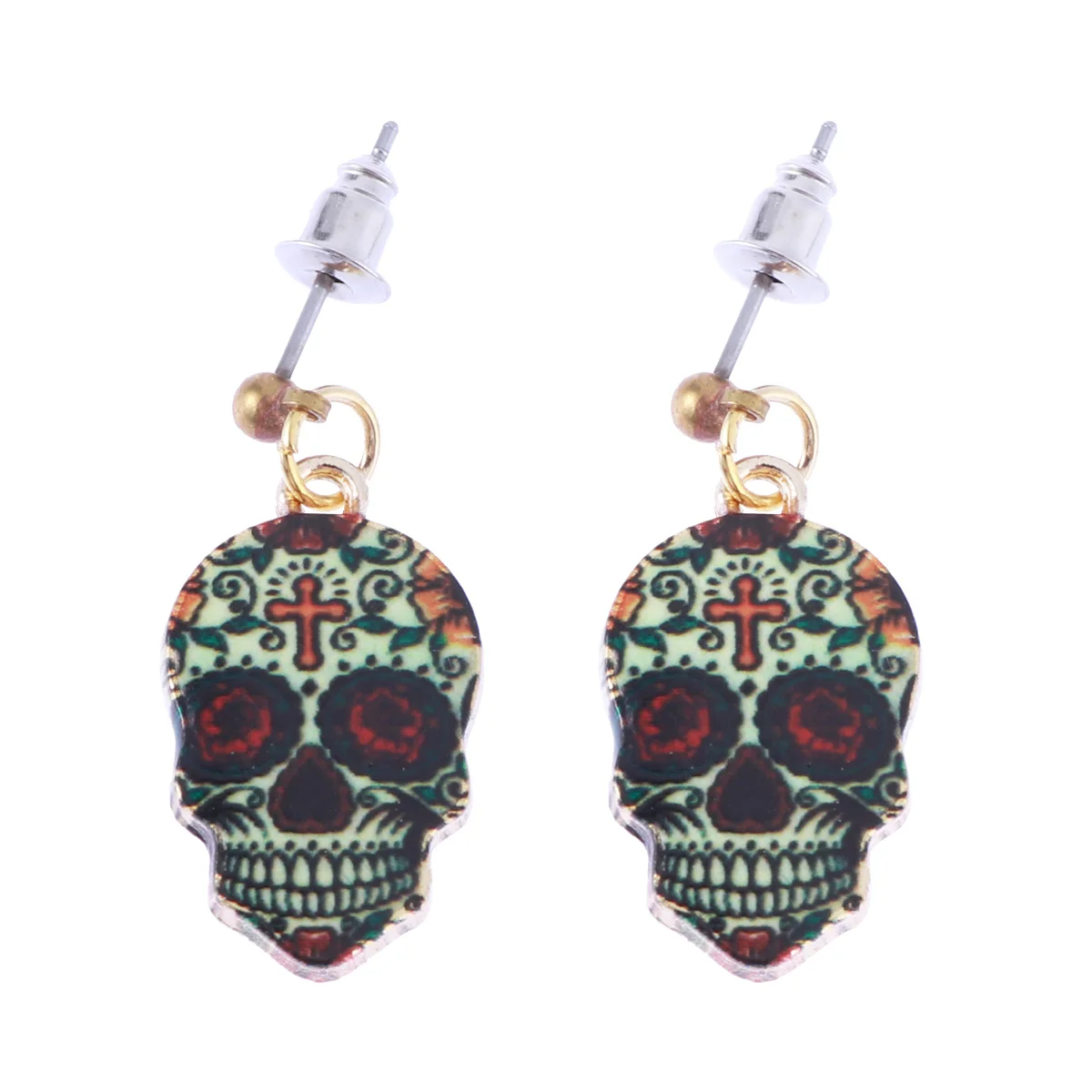 1 Pair Halloween Stud Earrings Fashion Creative Gothic Statement Ear