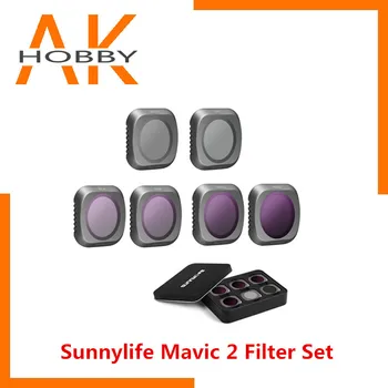 Sunnylife Mavic 2 Pro filtr obiektywu kamery zestaw ND8 32 64 UV CPL ND8 16 32 64 zestaw filtrów do DJI Mavic 2 filtr profesjonalny akcesoria tanie i dobre opinie PowerVision 1080 p hd video recording CN (pochodzenie) Bez kamery 1 3 0 cale