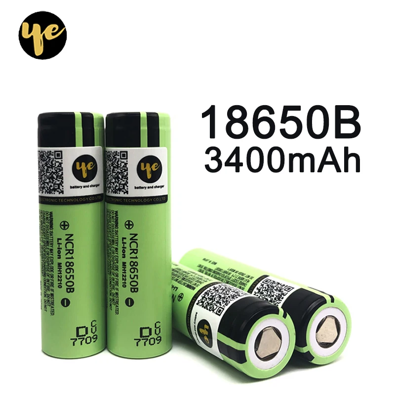 

2019 new Original 18650 battery ncr18650b 3400mAh High capacity battery use DIY electronic cigarette for flashlights battery
