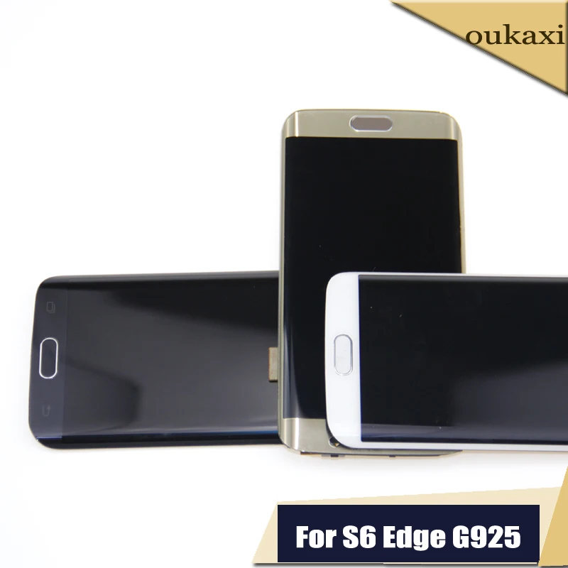 Super AMOLED для Samsung Galaxy S6 Edge G925F G925A G925P ЖК-экран с сенсорным дигитайзером | Мобильные