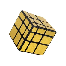 Скоростное зеркало S cube MofangJiaoshi кубики блоки серебро с глянцевым покрытием Блестящий волшебный куб головоломка кубинг школьная щетка стикер игрушка