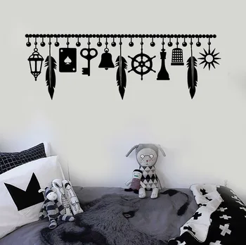 

Luck Amulet Vinyl Wall Decal Talisman Bedroom Wall Sticker For Kids Rooms Mural Removable Poster 3d Interior New Wallpaper LC024