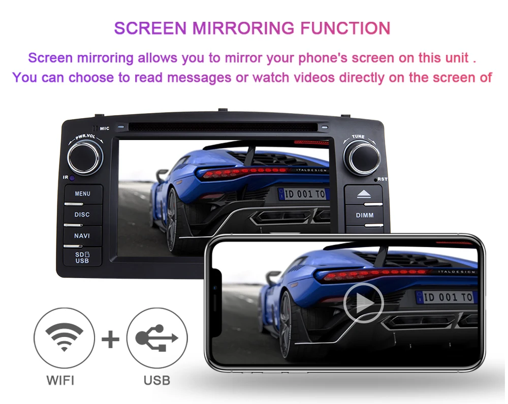 Xonrich 2 Din Android 9,0 автомобильный dvd-плеер для Toyota Corolla E120 BYD F3 Мультимедиа Стерео автоgps Радио Навигация 2 Гб Wifi OBD2