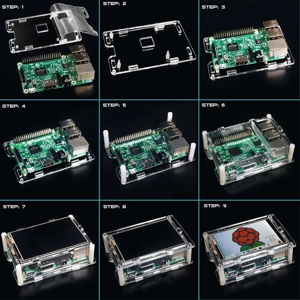 Raspberry Pi дисплей/Чехол/радиатор, 3," TFT светодиодный дисплей для Raspberry Pi 3/2/B+/Zero, Raspberry Pi сенсорный экран комплект стилус