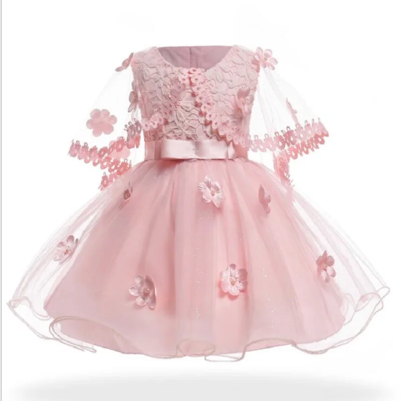 

Baby Dress Tutu Newborn Girl Dress Birthday Gown 0-6 years Birthday Party Baby flower Clothing Tulle Toddler Girl Clothes