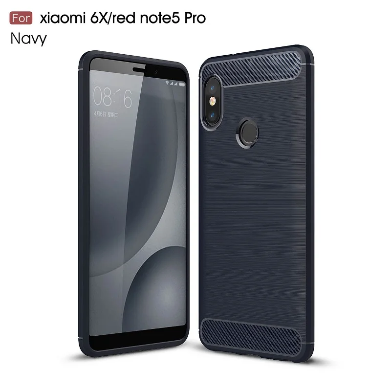 Прочный Панцири Чехол для xiaomi6x углерода Волокно Чехол для Redmi note5pro крышка DHL 100 шт./лот