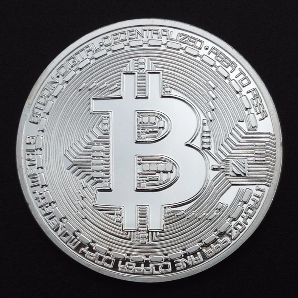 Bitcoins Silver Plated Coins Collectibles USA US UK ...