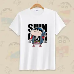 Crayon Shin-chan Топ унисекс Мужские Женщины мультфильм футболки Забавный принт модные футболки и топы