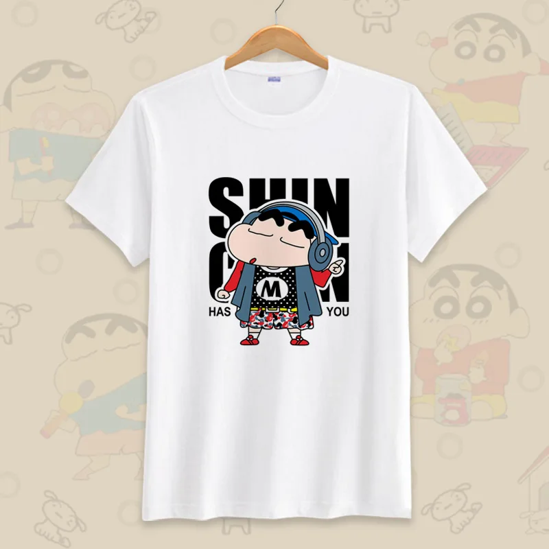 

Crayon Shin-chan Top Unisex Mens Womans Cartoon T Shirts Funny Print Fashion Tees & Tops