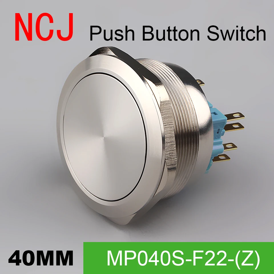 NCJ 40mm Metal Push Button Switch IP67 Maintained Alternate Latching