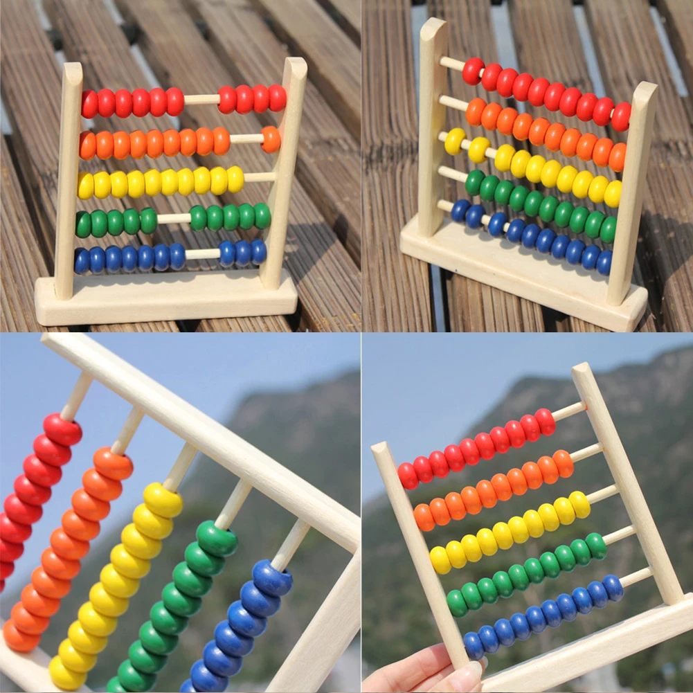 Baby Wooden Toy Small Abacus Handcrafted Educational Toy Children's