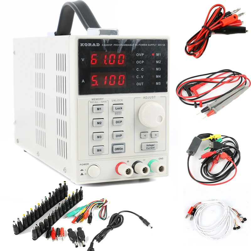 KA6005P Adjustable Digital Linear USB RS232 Programmable DC Power Supply 60V 5A Connect Compute Laboratory 220V | Обустройство дома