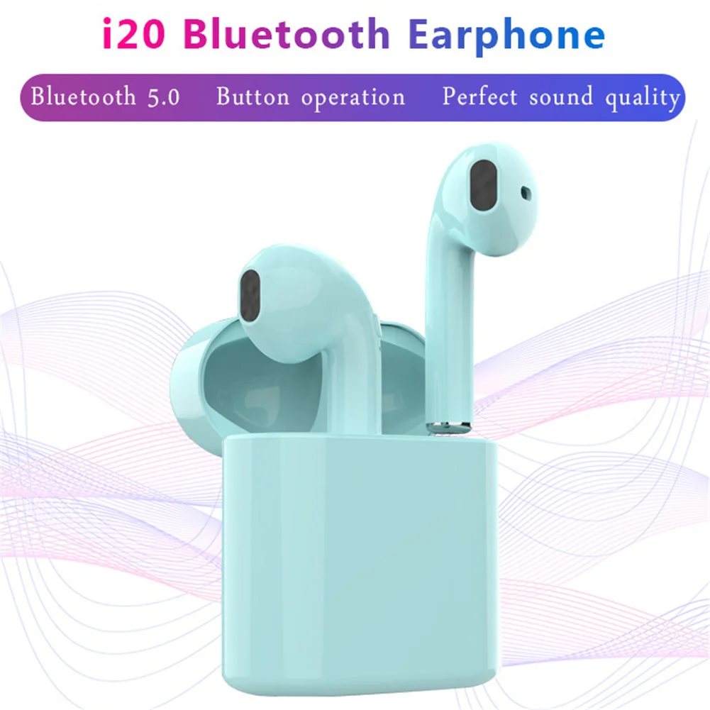 

2019 new I20 TWS Bluetooth 5.0 Headset Call Siri Auto Power On Pairing HIFI Binaural Call Wireless Earphone Auriculares Earbuds