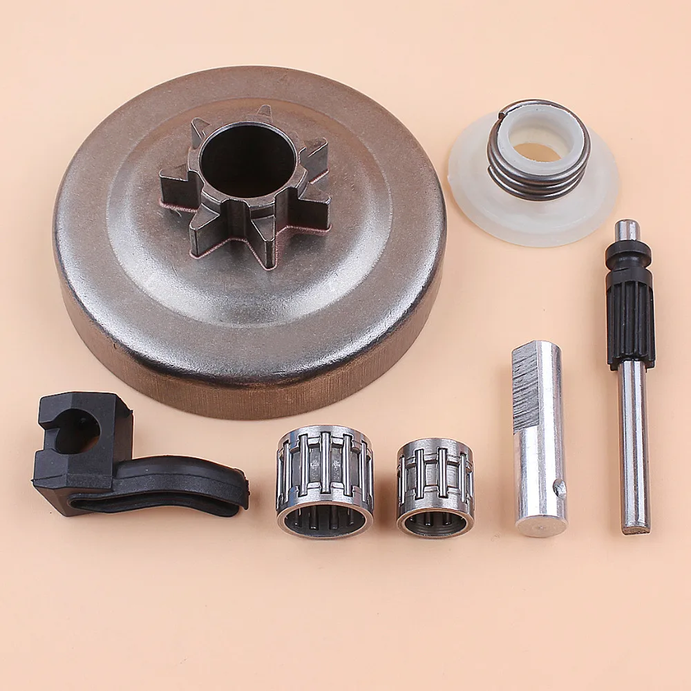 

.325" 7T Clutch Drum Bearing Oil Pump Piston Oiler Worm Gear Kit For Husqvarna 340 345 350 Jonsered 2145 2150 Gas Chainsaw Parts