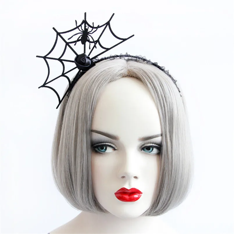Вечерние повязки на голову с пауком для Хэллоуина; вечерние повязки на голову; аксессуары; Прямая поставка;#0912