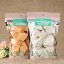 15 шт./пакет губка для макияжа в форме бриллианта влажная сухая основа двойного назначения основа для макияжа bb пудра слойка LM032