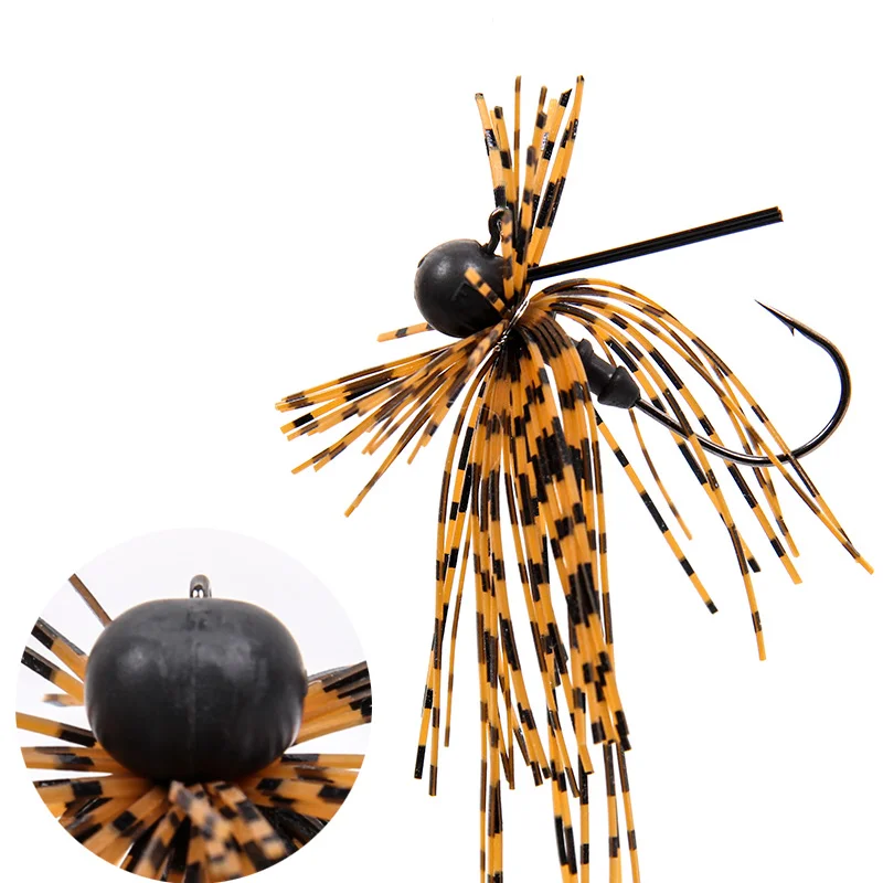 Tsurinoya 5g Dressed Bass Jig Tungsten Steel Ball Head Jig Lure Soft