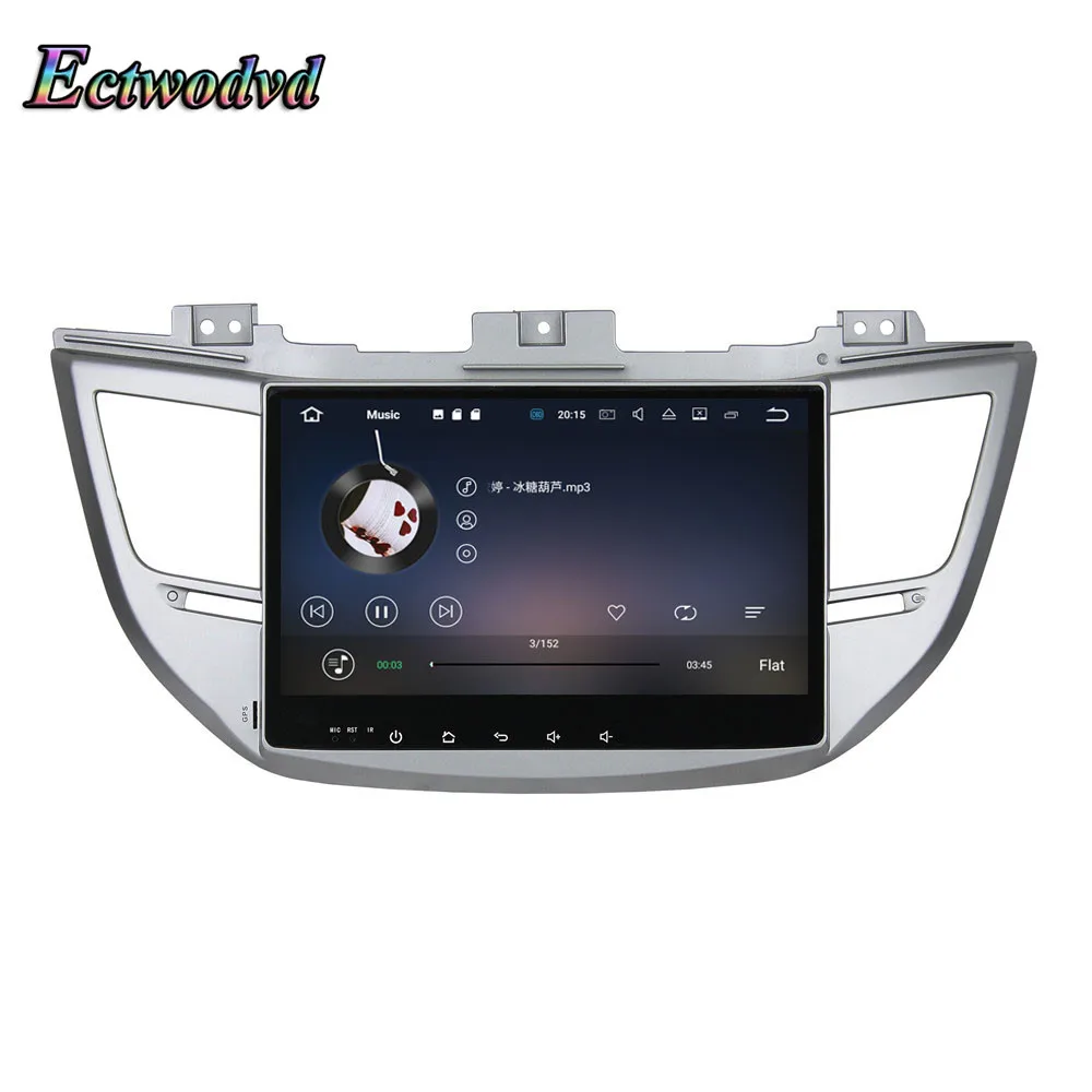 Cheap Ectwodvd Octa Core 4G RAM 64G ROM Android 9.0 Car Multimedia DVD Player GPS HeadUnit for Hyundai IX35 for Tucson 2015 17