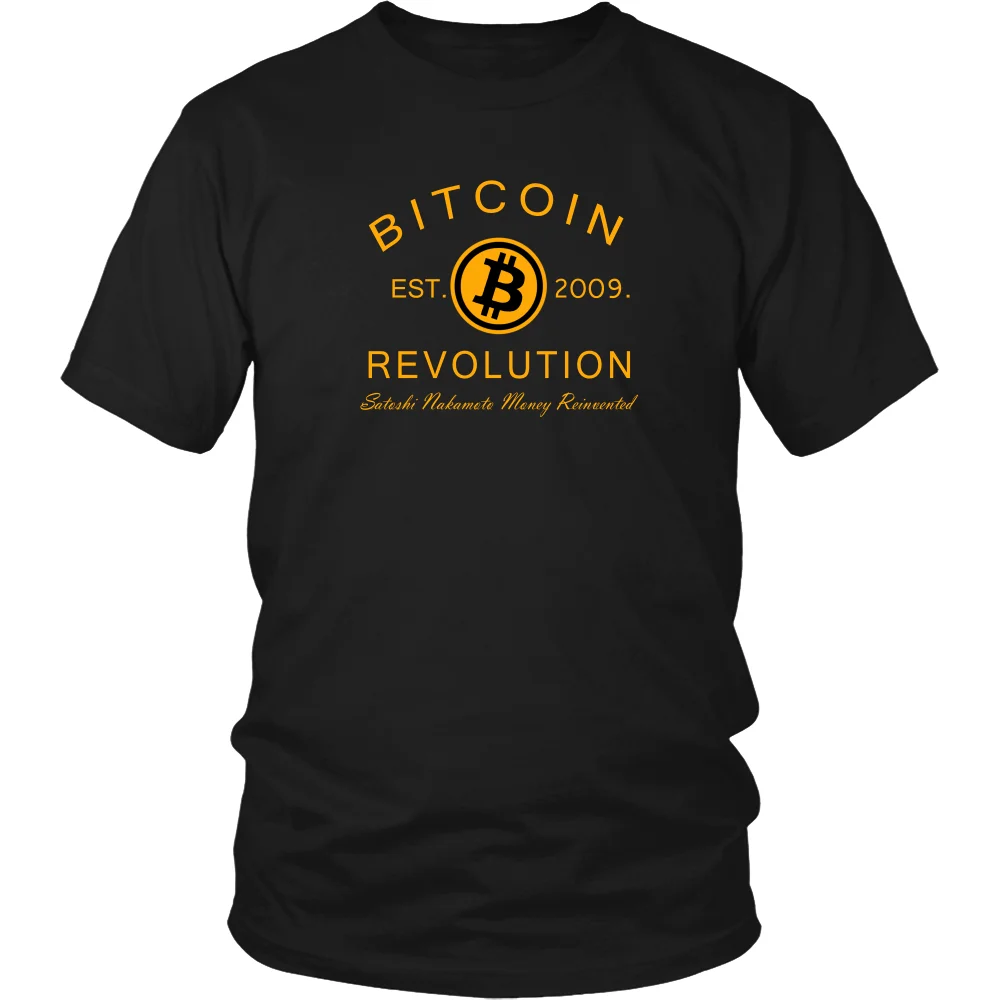 

BITCOIN REVOLUTION SHIRT - BITCOIN CRYPTO SHIRT - CRYPTO CURRENCY T-SHIRT Cool Casual pride t shirt men Unisex Fashion tshirt