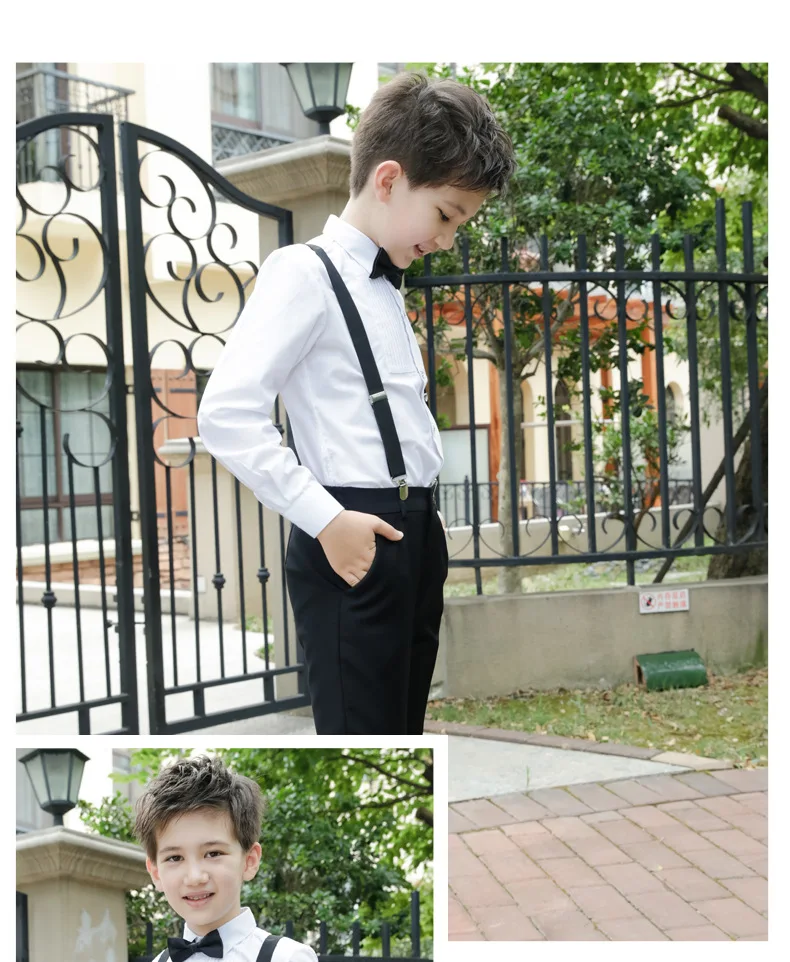 Dollplus/Новинка года; Детский костюм для мальчиков; костюм для свадьбы; деловой костюм для мальчиков(рубашка+ штаны); Enfant Garcon Mariage Disfraz