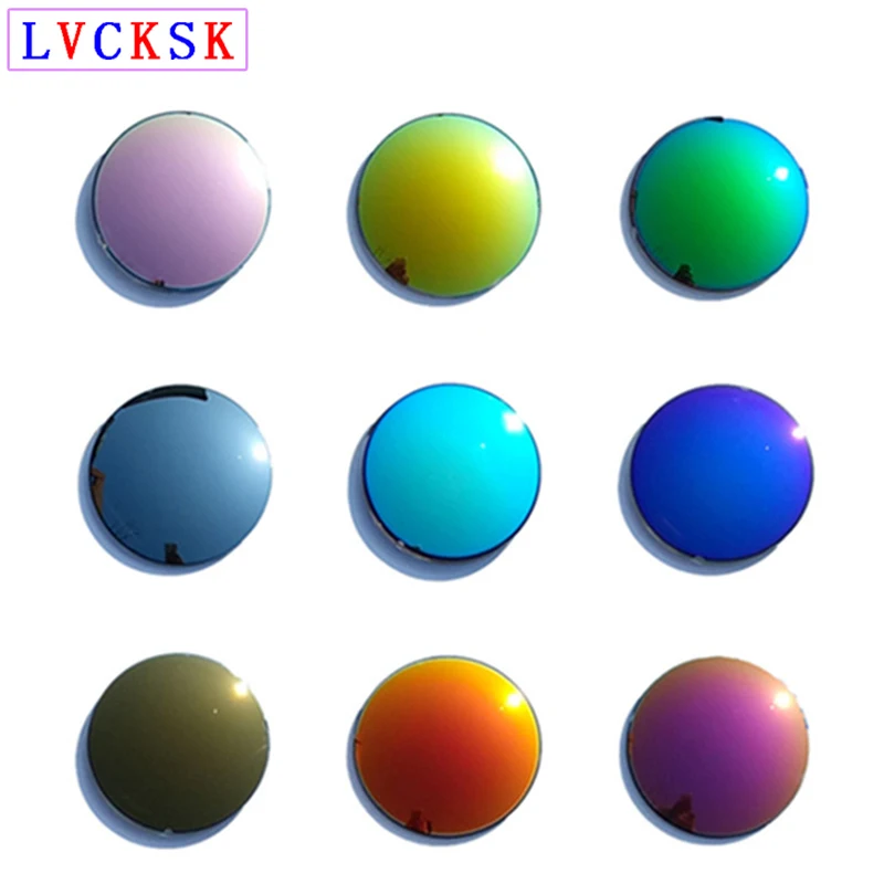 

Unisex Sunglasses Lens Polarized Mirror Colorful Myopia Presbyopia Astigmatism Eyeglasses Lenses 0 to -6.0 Customize Diopters