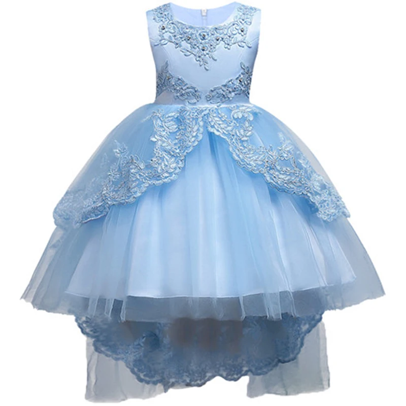 

Summer Kids Birthday Princess Party Dress for Girls Lace Tutu Children Bridesmaid Formal Dress for Girl Baby Clothes 8 14 Years