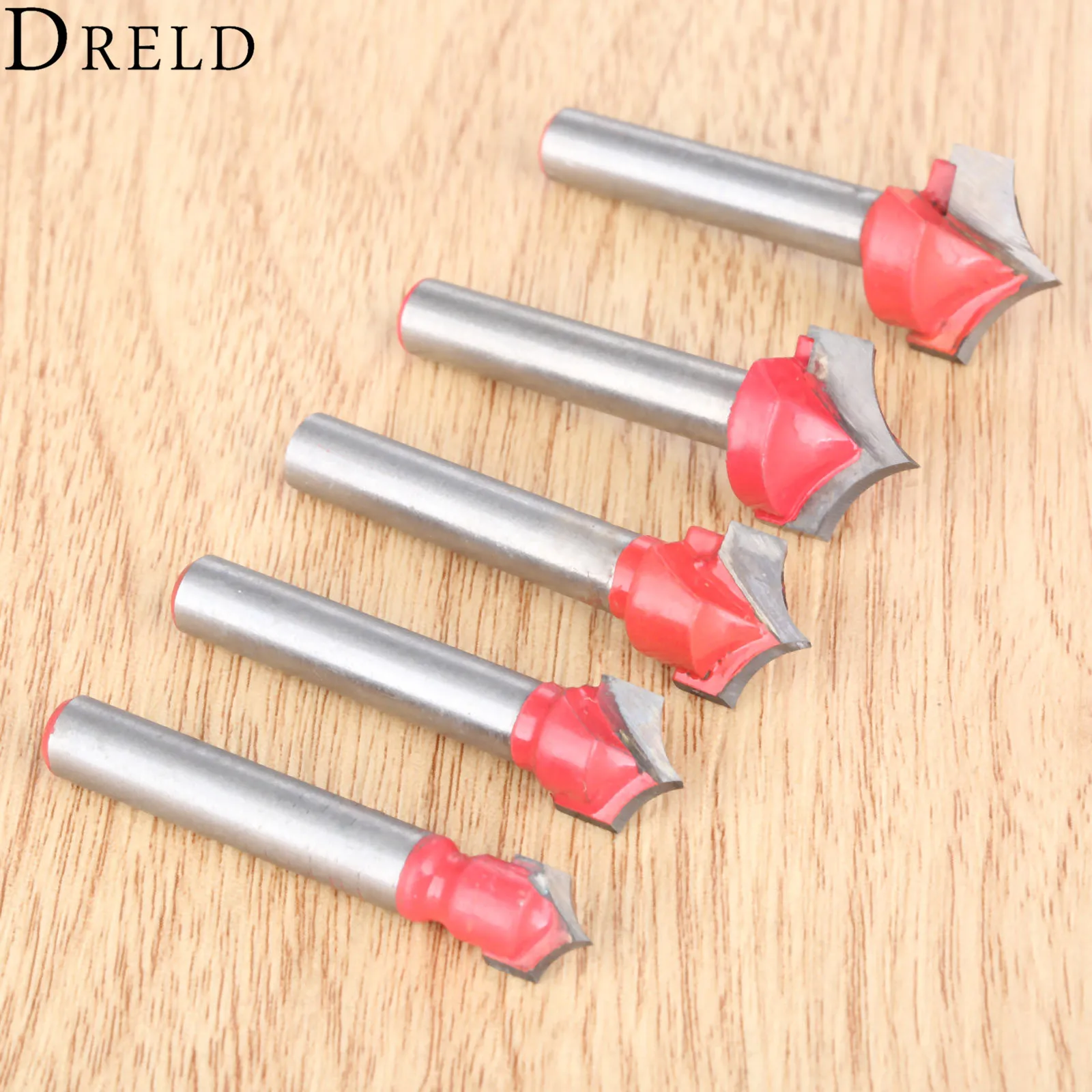 DRELD 1pc 6mm Shank V Groove Router Bits CNC Engraving End Mill Wood