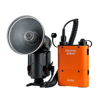 

Godox Witstro AD-180 protable Flash Outdoor Speedlite PB960 Battery Power Pack Kit Orange For DSLR
