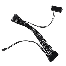 1 шт. 24Pin ATX двойной блок питания материнская плата питание соединитель для удлинителя