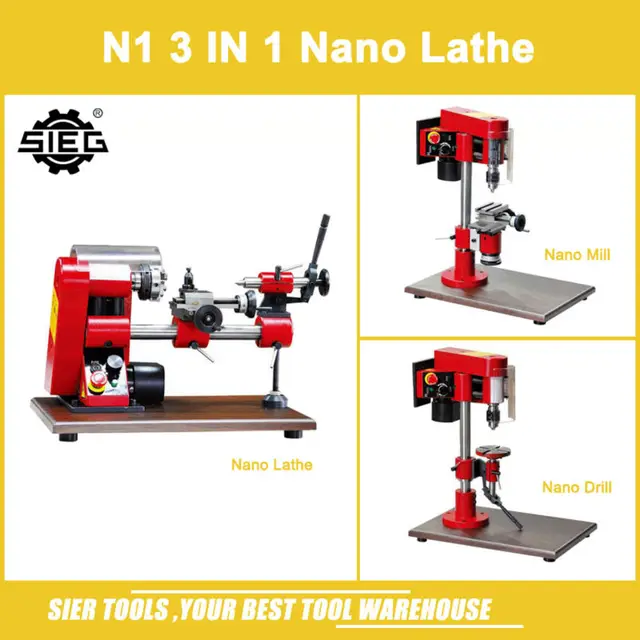 N1 3 in 1 Nano Lathe kit/SIEG 150W Mini Multi function Lathe machine