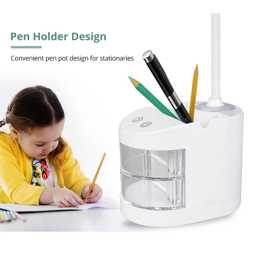 EeeToo LED Night Light Lamp for Children USB Powered 5W LED Table Lamp with 18650 Battery Rechargeable Pen Holder USB Night Lamp (10)