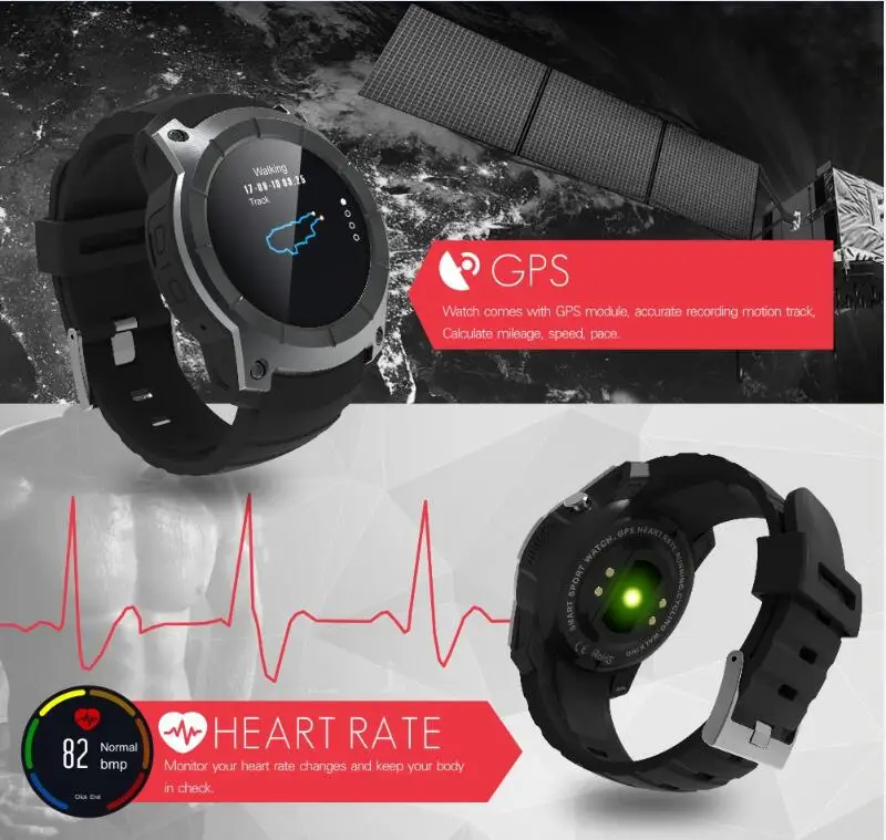 Bluetooth gps Смарт-часы S958 спортивные Смарт-часы для ios apple iphone 5s 6 6S 7 8 X plus samsung для huawei xiaomi часы