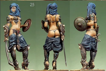 

75mm,1/24 Resin figures Ancient female soldiers model kits K41D