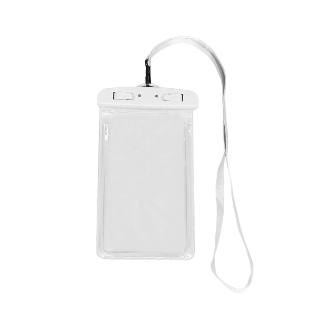 Outdoor Waterproof Phone Bag, Luminous Universal Mobile Phone Case, With Neck Strap, For Swimming Surfing Fishing Boating