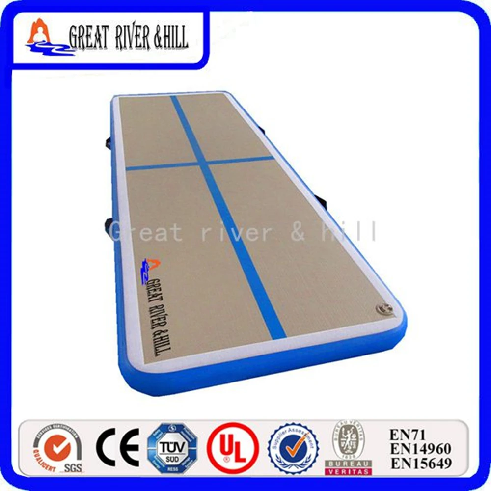 

New popular mats 4m x1m x10cm Inflatable air track for tumbling with free hand pump