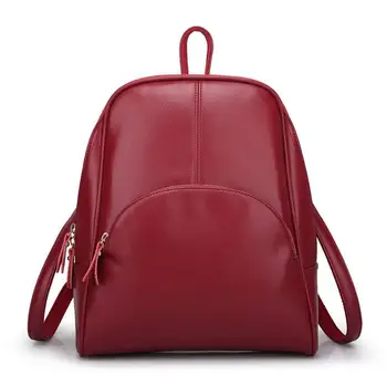 

bag again 021317 new hot lady leather backpack female fashion travel bag