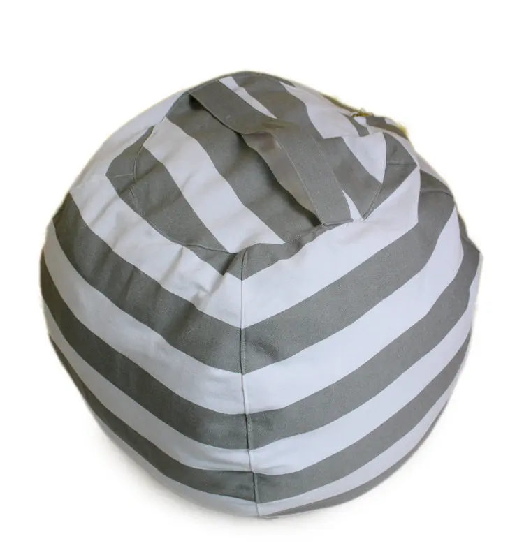 

Children Large Capacity Stuffed Animal Storage Bean Bag Canvas Chair Home For Kids Convenient Pick Up Toys Cotton Canvas