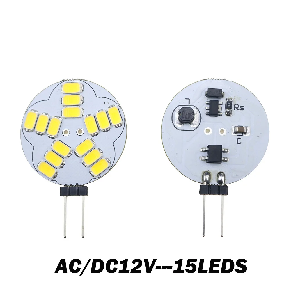 G4 Светодиодная лампа база морской Кемпер AC DC 12V RV 9 12 15 светодиодов SMD 5730 круглый диапазон Led Bi-Pin люстра g4 светильник