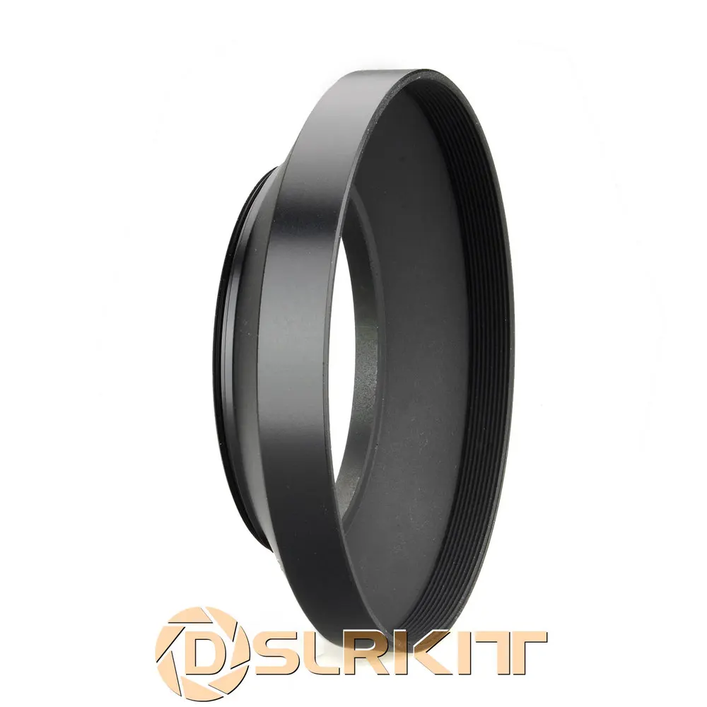 52mm metal wide angle screw in mount lens hood for Canon Nikon Pentax