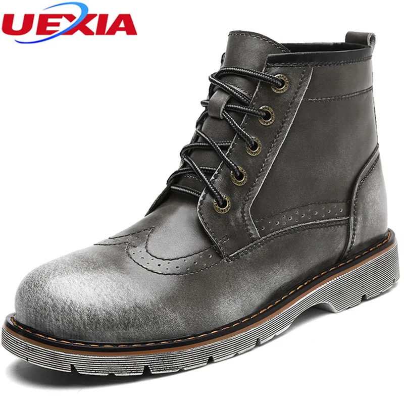 

High-end Quality Military Factory-direct Leather Spring Autumn Formal Boots Men's Shoes Trainers Safety Working Botas Hombre
