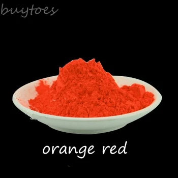 

NEON Orange-Red Color Shiny Fluorescence Pigment Phosphor Powder Coating,Fluorescent for cosmetic,for nail, Not Luminous Powder.